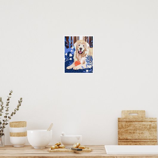 DIT IS VEEL WAAR Gouden Retriever kunst print (Keuken)