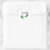 Dit Is Voetbal Hart Sticker (Tas)