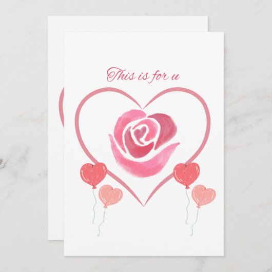 Dit is voor ons een mooie uitnodiging (Voorkant / Achterkant)