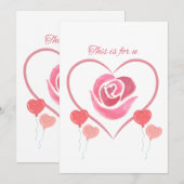 Dit is voor ons, Een mooie uitnodigingskaart. Kaart (Voorkant / Achterkant)