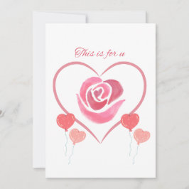 Dit is voor ons, Een mooie uitnodigingskaart. Kaart