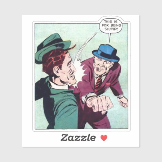 Dit is voor stomme  gangster strips sticker (Vel)