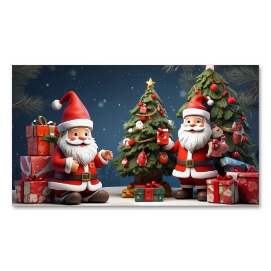 Dit is Vrolijk kerstontwerp en gelukkige vakantie Magnetisch Visitekaartje (Voorkant)