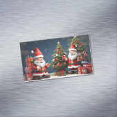 Dit is Vrolijk kerstontwerp en gelukkige vakantie Magnetisch Visitekaartje (Voorbeeld)