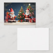 Dit is Vrolijk kerstontwerp en gelukkige vakantie Visitekaartje (Voorkant / Achterkant)