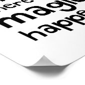 Dit is waar de Magie gebeurt - Nursery Poster (Hoek)