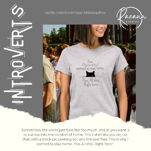 "Dit is waarom ik thuis wilde blijven" T-shirt