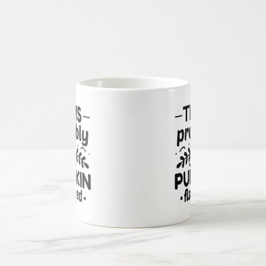 Dit is waarschijnlijk pompoen gearomatiseerd koffiemok (Center)