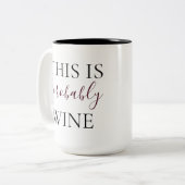 Dit is waarschijnlijk Wijn Tweekleurige Koffiemok (Voorkant links)