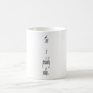 Dit is waarschijnlijk wodka koffiemok