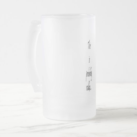 Dit is waarschijnlijk wodka matglas bierpul (Voorkant links)