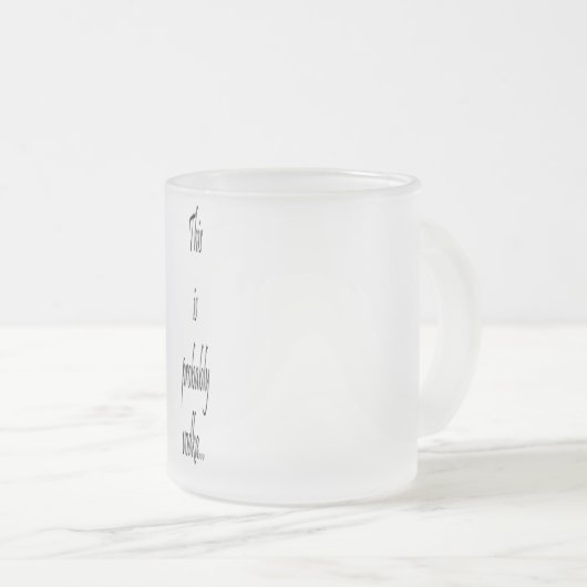 Dit is waarschijnlijk wodka matglas koffiemok (Voorkant rechts)