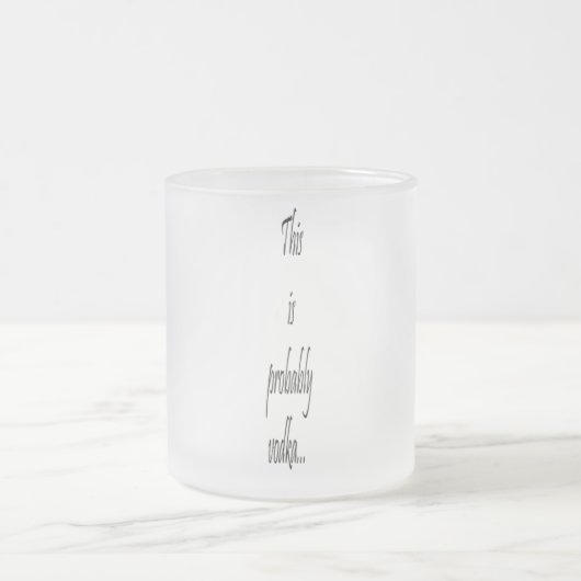 Dit is waarschijnlijk wodka matglas koffiemok (Center)