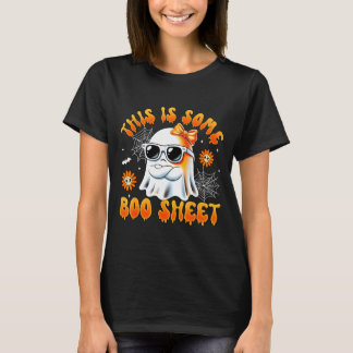 Dit is wat boe blad spook boog halloween vrouwen t-shirt