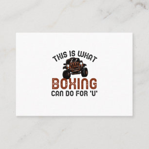 dit is wat boksen voor je kan doen visitekaartje