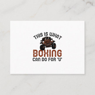 dit is wat boksen voor je kan doen visitekaartje