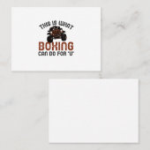 dit is wat boksen voor je kan doen visitekaartje (Voorkant / Achterkant)