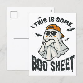 Dit is wat Boo Sheet Halloween Funny Joke Schattig Feestdagenkaart