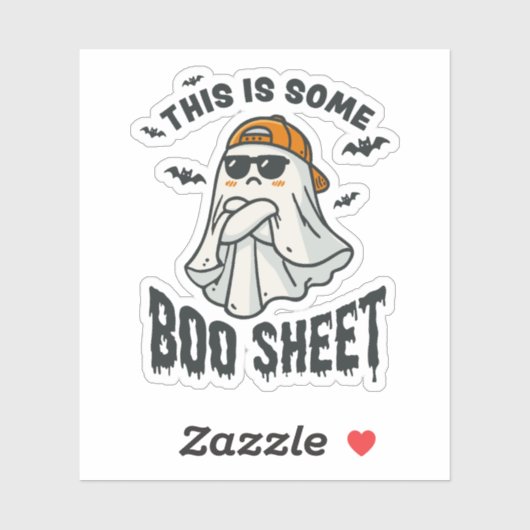 Dit is wat Boo Sheet Halloween Funny Joke Schattig Sticker (Vel)