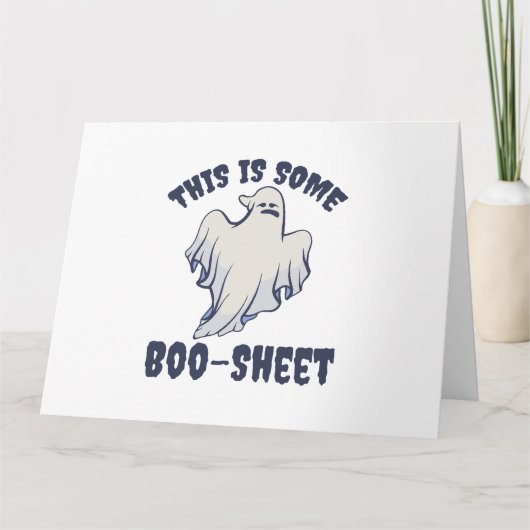 Dit is wat Boo Sheet Sassy Geest Kaart (Voorkant)