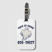 Dit is wat Boo Sheet Sassy Ghost Bagagelabel (Voorkant (verticaal))