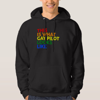 Dit is wat de Gay Pilot lijkt op LGBT Corlor Rain Hoodie