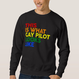 Dit is wat de Gay Pilot lijkt op LGBT Corlor Rain Trui