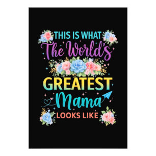 Dit is wat de geweldige mama van de wereld is foto afdruk