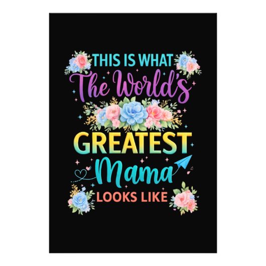Dit is wat de geweldige mama van de wereld is foto afdruk (Voorkant)