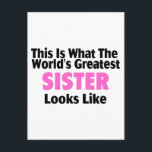 Dit is wat de grootste zuster ter wereld ziet er u briefkaart<br><div class="desc">Dit is wat de grootste zuster ter wereld ziet er uit</div>