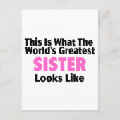 Dit is wat de grootste zuster ter wereld ziet er u briefkaart (Voorkant)