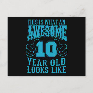 DIT IS WAT EEN FANTASTISCHE 10 JARIGE 10e Verjaard Briefkaart