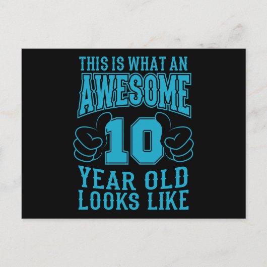 DIT IS WAT EEN FANTASTISCHE 10 JARIGE 10e Verjaard Briefkaart (Voorkant)