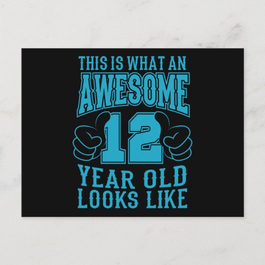 DIT IS WAT EEN FANTASTISCHE 12 JARIGE 12e Verjaard Briefkaart (Voorkant)