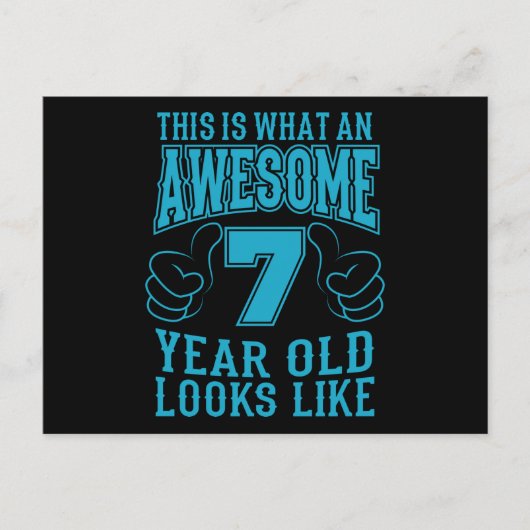 DIT IS WAT EEN FANTASTISCHE 7 JAAR OUDE 7e Verjaar Briefkaart (Voorkant)