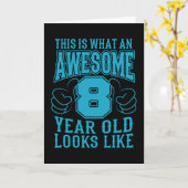 DIT IS WAT EEN FANTASTISCHE 8 JAAR OUDE 8e Verjaar Kaart (Gele Bloem)