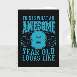 DIT IS WAT EEN FANTASTISCHE 8 JAAR OUDE 8e Verjaar Kaart