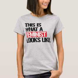 DIT IS WAT EEN FEMINIST ZOU ZIEN T-SHIRT