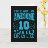 DIT IS WAT EEN GEWELDIGE 10 JAAR OUDE 10e verjaard Kaart (Gele Bloem)