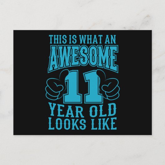 DIT IS WAT EEN GEWELDIGE 11-JAAR OUDE 11e verjaard Briefkaart (Voorkant)
