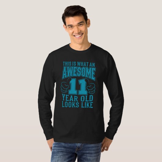 DIT IS WAT EEN GEWELDIGE 11-JAAR OUDE 11e verjaard T-shirt (Voorkant volledig)