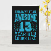 DIT IS WAT EEN GEWELDIGE 13 JAAR OUDE 13e verjaard Kaart (Gele Bloem)