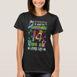 Dit is wat een Geweldige 14e verjaardag 14 jaar ou T-shirt