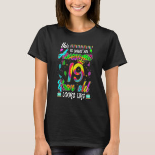 Dit is wat een Geweldige 19e verjaardag 19 jaar ou T-shirt