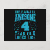 DIT IS WAT EEN GEWELDIGE 4 JAAR OUDE 4e verjaardag Briefkaart (Voorkant)