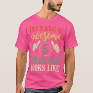 Dit is wat een Geweldige 5 jaar oud verjaardagscad T-shirt