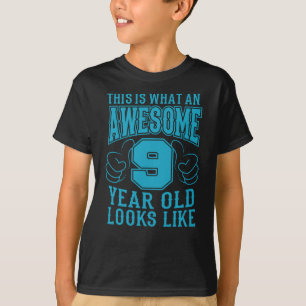 DIT IS WAT EEN GEWELDIGE 9 JAAR OUDE 9de verjaarda T-shirt