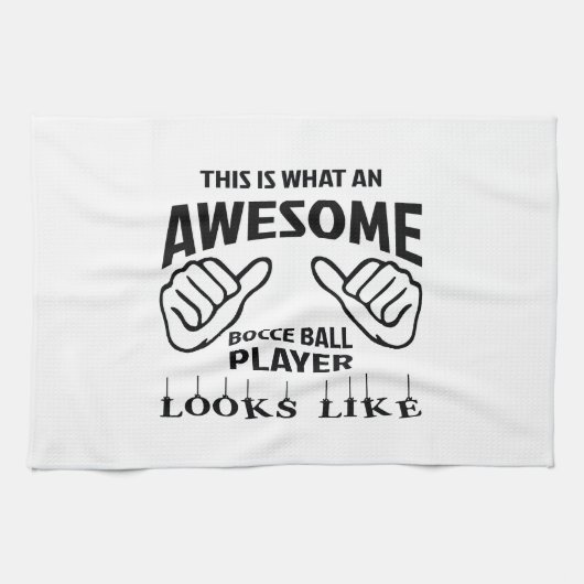Dit is wat een geweldige Bocce ball speler eruit z Theedoek (Horizontaal)