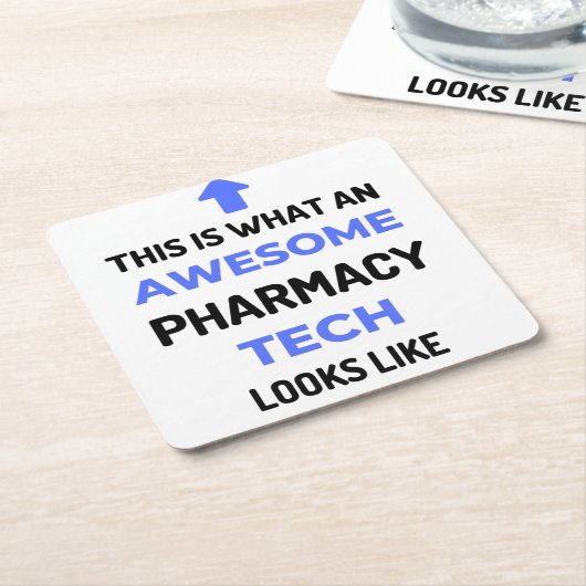 Dit is wat een Geweldige farmacie-techniek er 2 zi Kartonnen Onderzetters (Schuin)