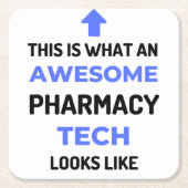 Dit is wat een Geweldige farmacie-techniek er 2 zi Kartonnen Onderzetters (Voorkant)